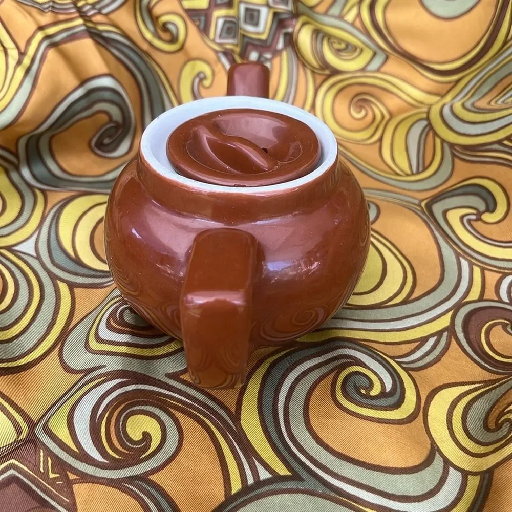 Vintage Shenango China Brown Stoneware Teapot – Made in USA.🌸
